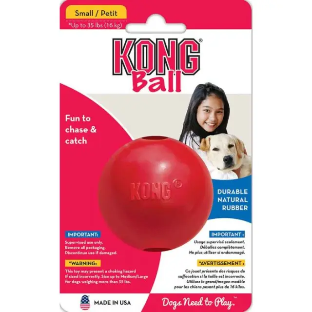 Kong Παιχνίδι Μάσησης & Ανάκτησης για Σκύλους Ball Μονόχρωμο - M- L