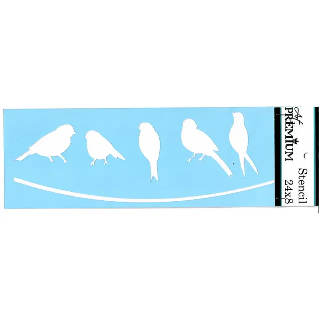 Στένσιλ Art Premium - 24x8cm - Πουλάκια