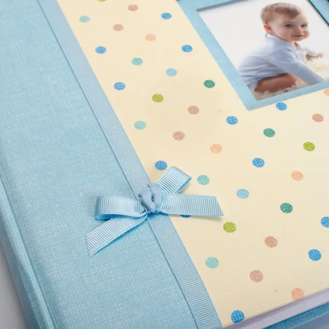 Άλμπουμ Παιδικό πουα dots blue 24x24 cm 40 σελίδες με ριζόχαρτο 2