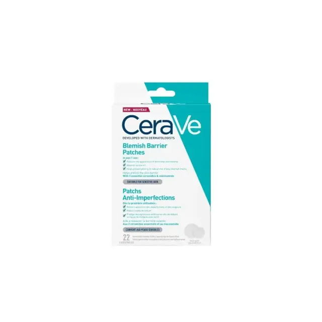 CeraVe Blemish Barrier Patches Αυτοκόλλητα Επιθέματα Κατά Των Ατελειών, 22 τεμάχια