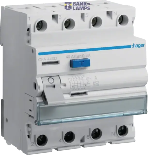 Differential switch 4P 40A, 300mA, type A