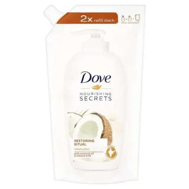 Dove Κρεμοσάπουνο Coconut Oil & Almond Milk Handwash Refill 500ml