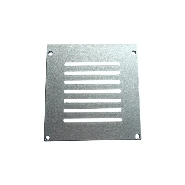 Aca Light SET OF SILVER ΠΛΑΣΤΙΚΟ END CAPS FOR PROFILE P555 - SET 2PCS WITH VENTILATION HOLES