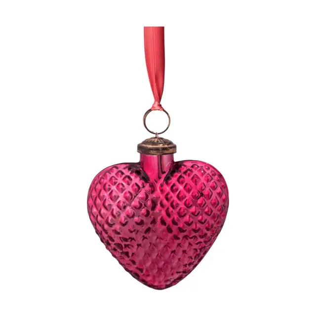 Pip Studio Glass Ornament / Γυάλινο Στολίδι: Pink Heart