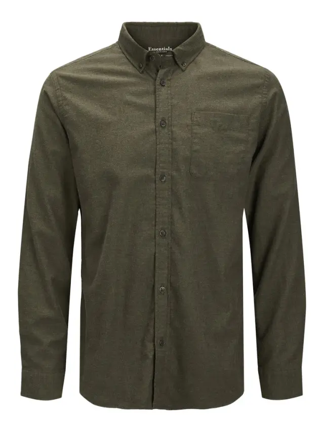 JJECLASSIC MELANGE SHIRT L/S AU22 SN rosin - M