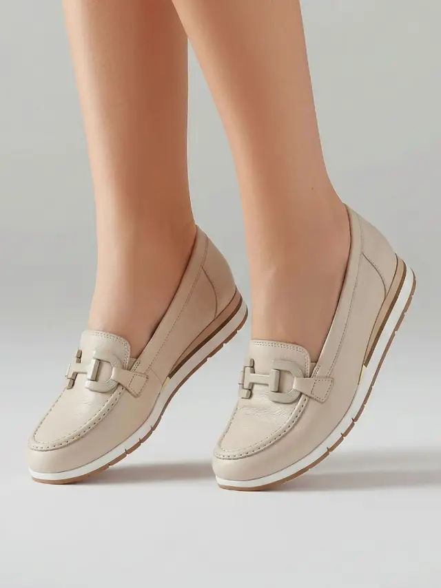 Gabor Μοκασίνια-Loafers Γυναικείο δέρμα Μπεζ GAB/82416 52-CREME 2