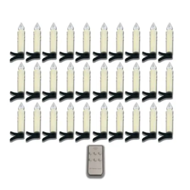 Candle lights - 2400K IP20 3x AAA - X-Mas - 30 Pieces