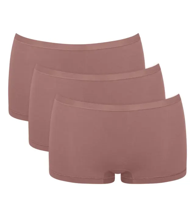 Sloggi Σλιπ Μποξεράκια Go Daily Cotton Short 3-Pack Κακάο - S 2