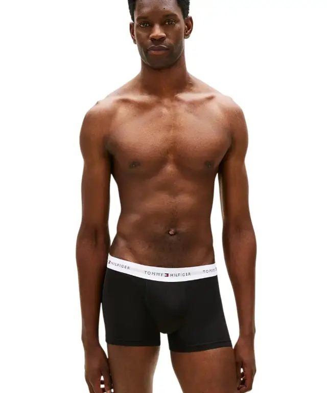 Tommy Hilfiger - Ανδρικά Μποξεράκια 3Pack Signature Waistband UM0UM03752-0WL Μαύρο/Γκρι/Λευκό 2