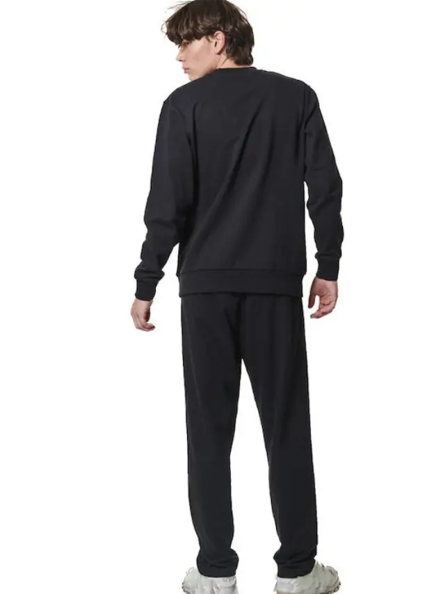 Body Action Crewneck Ανδρική Μπλούζα Με Λαιμόκοψη Fleece 063420-BLACK - XL 3