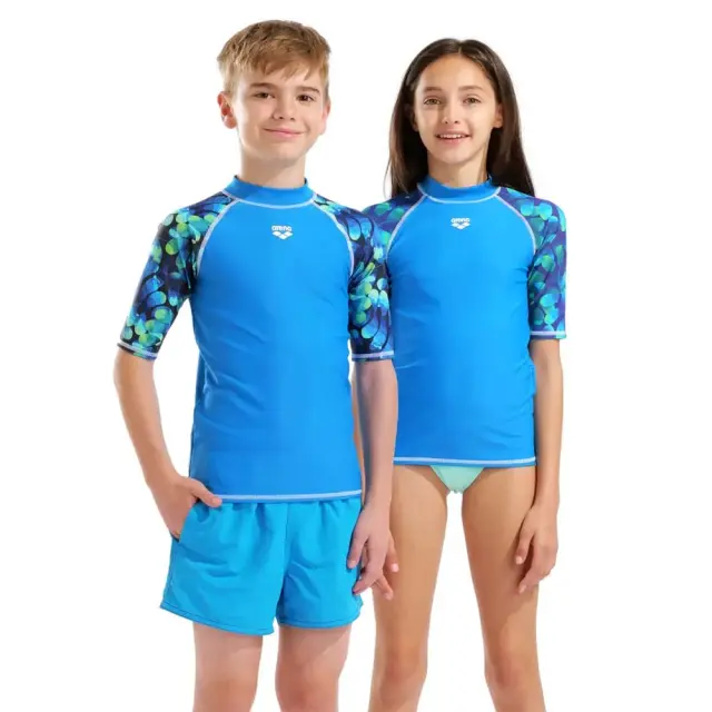 Arena Unisex Kids Shortsleeve UV Protection Rash Swim Vest Μπλε 011128-880 (Arena)