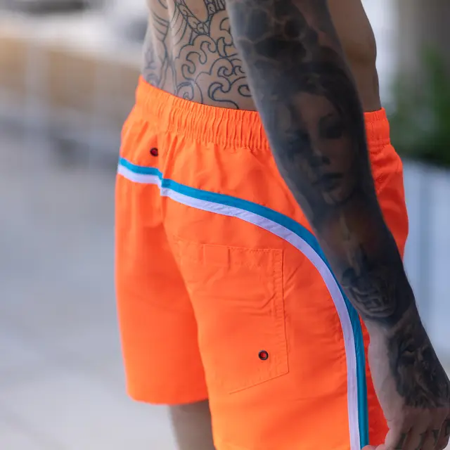 Μαγιό Noshame® Πορτοκαλί fluo με κέντημα - 682220 - XXL 2