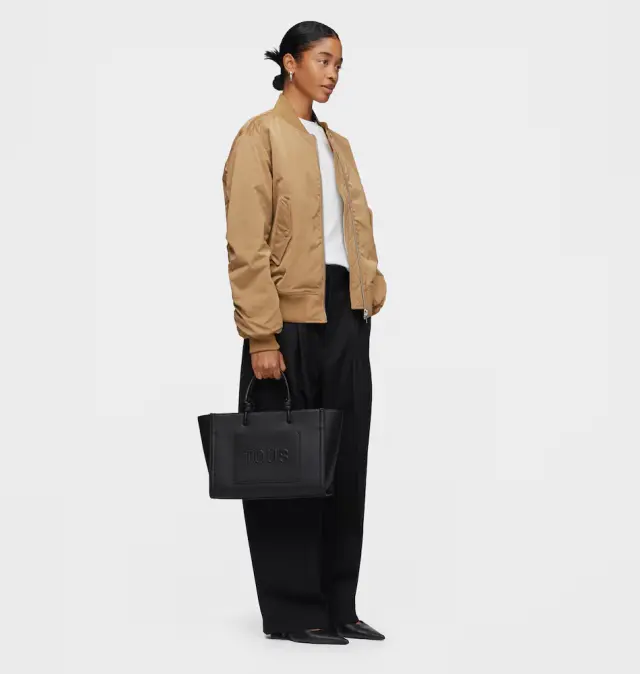 Τσάντα TOUS Shopper Medium Amaya La Rue New 2002025651 Μαύρο 2