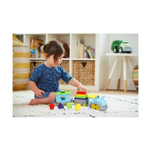 Green Toys: Τρενάκι Δραστηριοτήτων με Κύπελλα & Σχήματα 3