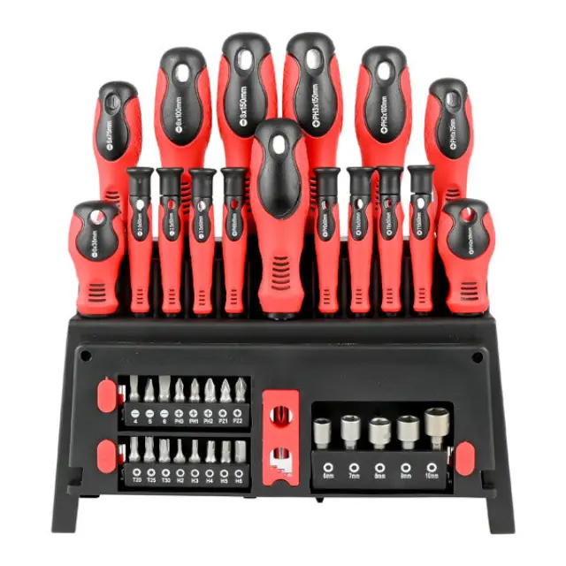 Screwdriver and bit set 39 pieces