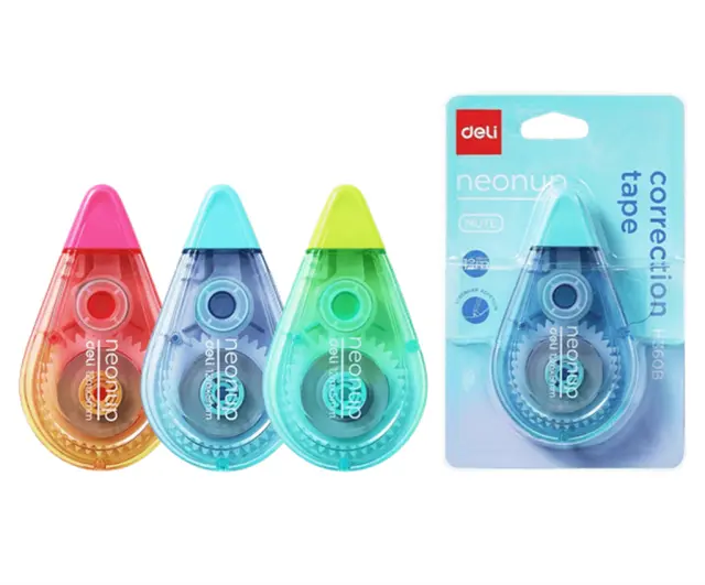 Διορθωτική Ταινία Αθόρυβη σε Blister 5mm*12m Neonup / 231.741826 (Deli)