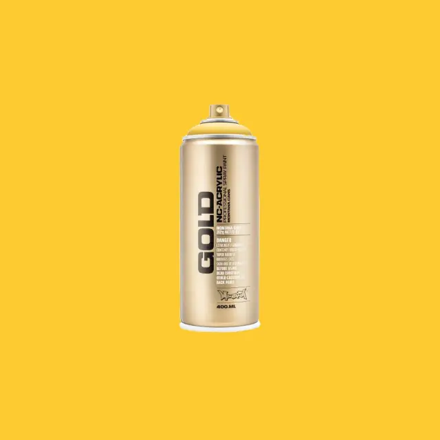 Montana Gold Spray Paint 400ml G1210 Yellow Submarine