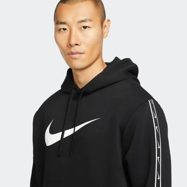 Nike Sportswear Repeat Fleece Hood (DX2028-010) - Μαύρο - XXL 3