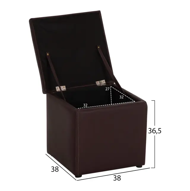 ΣΚΑΜΠΩ ΜΕ ΑΠΟΘΗΚΕΥΤΙΚΟ ΧΩΡΟ PU ΚΑΦΕ FB9224.03--38x38x36.5Υεκ. 2