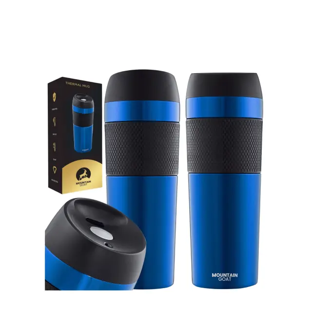 4FIZJO Θερμός "Travel" Mountain Goat Μπλε (400ml) - 5700