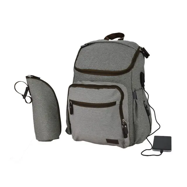 Τσάντα Αλλαξιέρα Πλάτης Bebe Stars με USB Pure 590-182