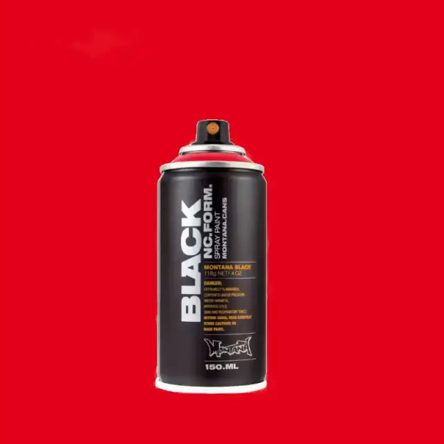 Montana Black Spray Paint 150ml BLK-2093 Code Red
