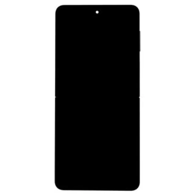LCD display + Touch Unit + Front Cover Samsung F766 Galaxy Z Flip 7 5G Black (Service Pack)