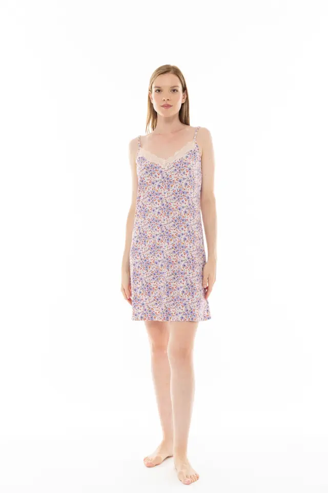S1248 - Type - NIGHTGOWN VIOLETE FLOWER
