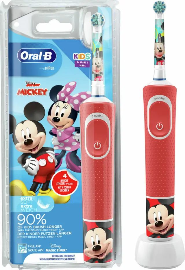 Oral-B Kids Mickey Ηλεκτρική Οδοντόβουρτσα για Παιδιά 3+, 1τεμ