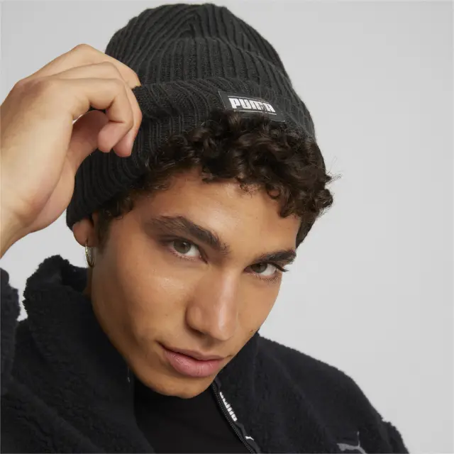Puma Unisex Ribbed Classic Cuff Beanie Μαύρο 024038-01 (Puma) - One Size 3