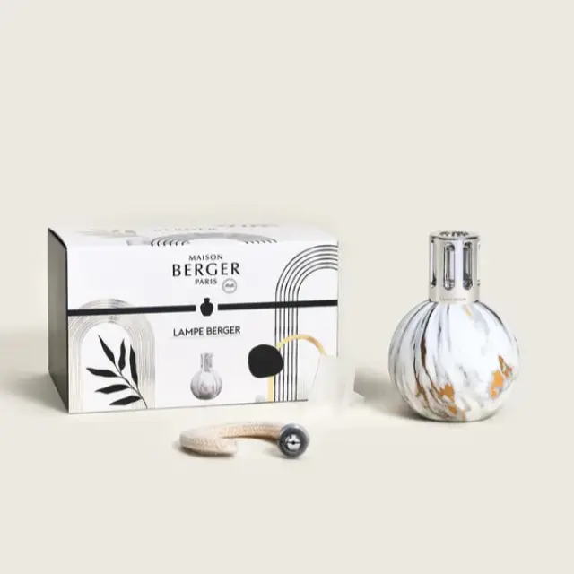 Maison Berger Paris Lampe Berger White Marbled Καταλυτική Λάμπα Αρωματισμού και Καθαρισμού Αέρα του Χώρου