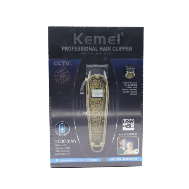 Kemei KM-K50 Κουρευτική Μηχανή Επαναφορτιζόμενη - Hair clipper 560012 2