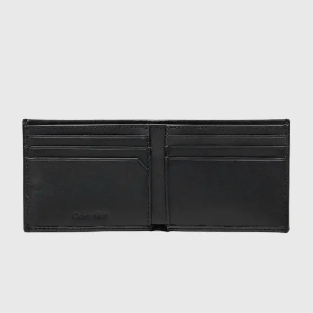 Calvin Klein - Ανδρικό Δερμάτινο Πορτοφόλι Minimal Focus Bifold 6Cc W/Bill K50K511277-BEH Μαύρο 3