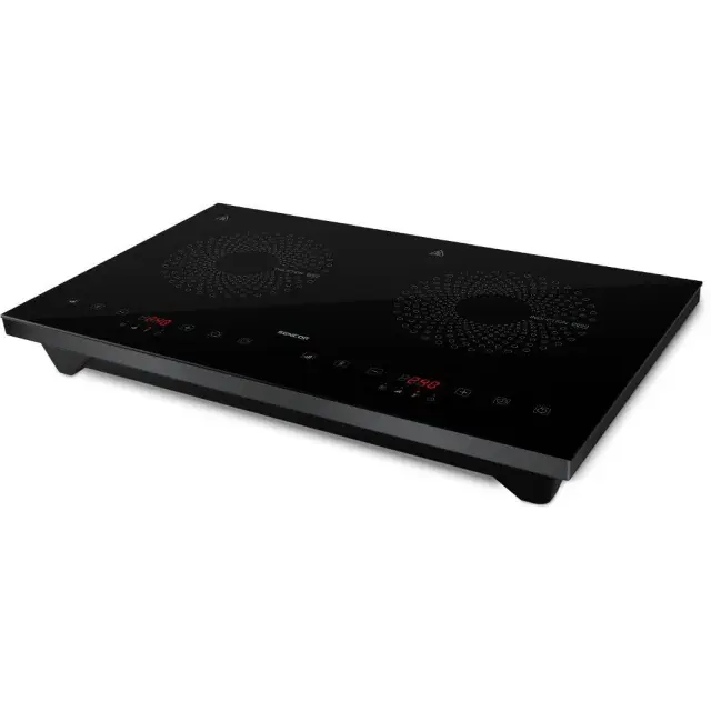 Φορητή Επαγωγική Εστία Sencor SCP 4601GY Διπλή TouchControl 3400W 12-26cm Μαύρη