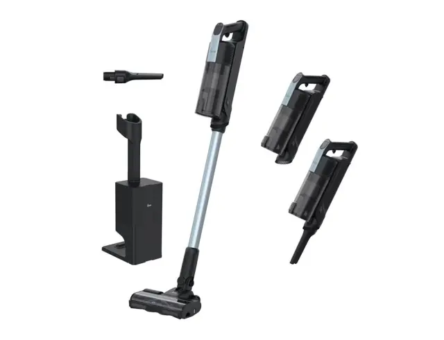 Επαναφορτιζόμενη Ηλεκτρική Σκούπα Stick 2 σε 1 Hoover HF3 Pro HF350HP 011 με ισχύ 400W και χωρητικότητα κάδου 0.7L - Quartz Light Grey 39401112