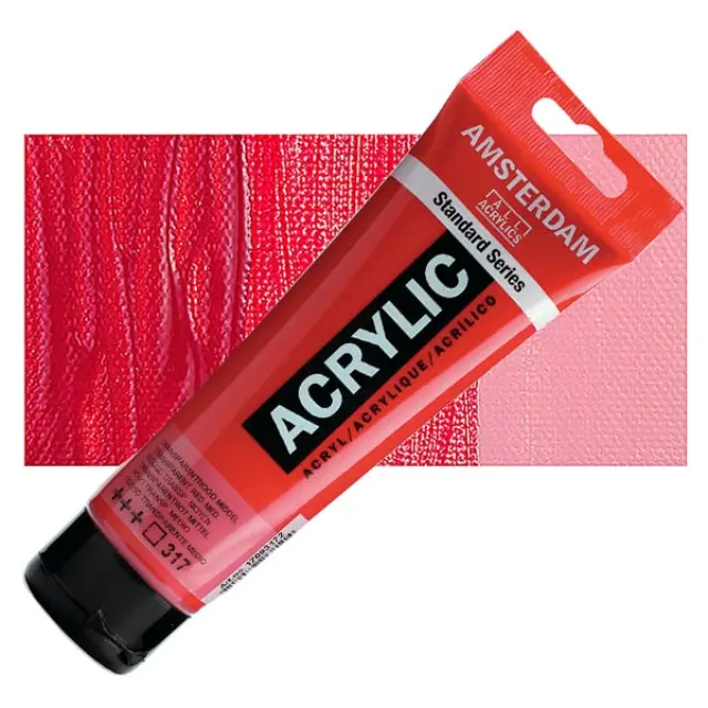Ακρυλικό Talens Amsterdam 317 Transparent Red Medium - 120ml