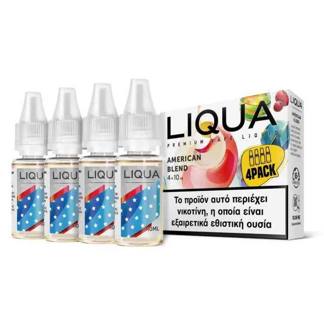 Liqua American Blend 12mg 4x10ml Υγρό Αναπλήρωσης