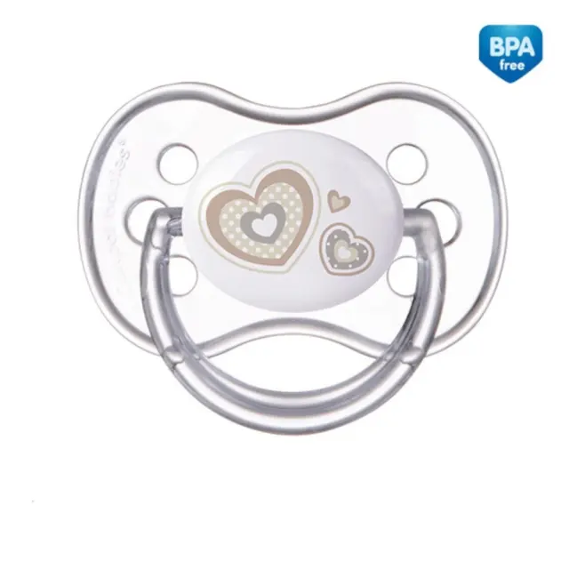 Καταπραϋντική Πιπίλα Σιλικόνης 0-6m Newborn Baby Beige Canpol 22/580