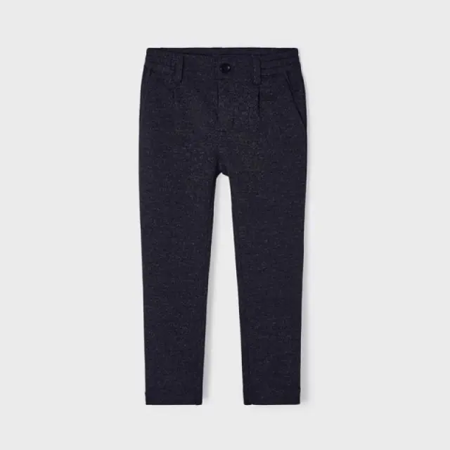 Mini 2 έως 10 ετών Παντελόνι μακρύ λοξότσεπο relaxed loose fit ναυτικό μπλε - 6Ε