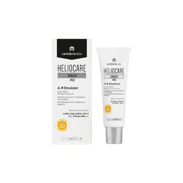 Heliocare 360° MD A-R Emulsion SPF50+, Αντηλιακό Γαλάκτωμα Προσώπου για Ερυθρότητα & Ευαίσθητη Επιδερμίδα 50ml