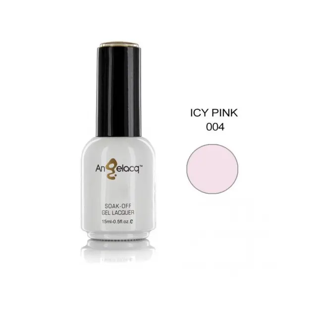 Ημιμόνιμο επαγγελματικό βερνίκι ANGELACQ 15ML - 0.5FL.OZ 004 Icy Pink