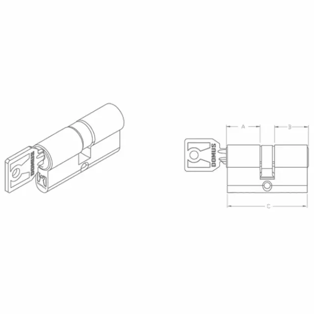 ΚΥΛΙΝΔΡΟΣ ΑΠΛΟΣ DOMUS 60MM 11060 2