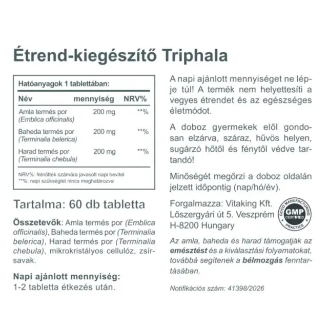 Vitaking Triphala 2