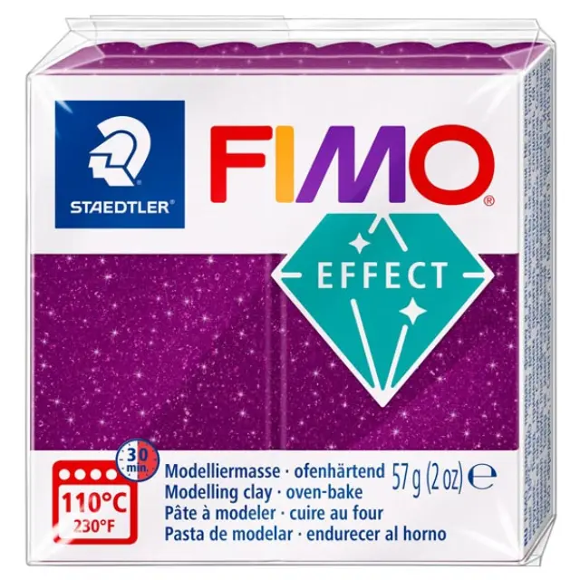 Πολυμερικός Πηλός Staedtler Fimo Effect No602 - Galaxy Purple - 57gr