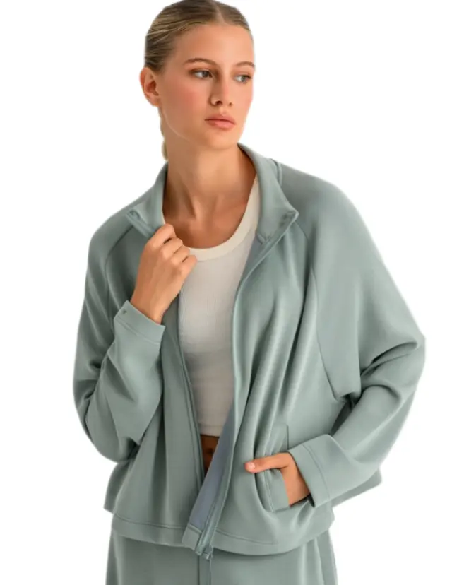 Bodytalk γυναικεία φούτερ ζακέτα με ψηλό γιακά 1262-908522-2