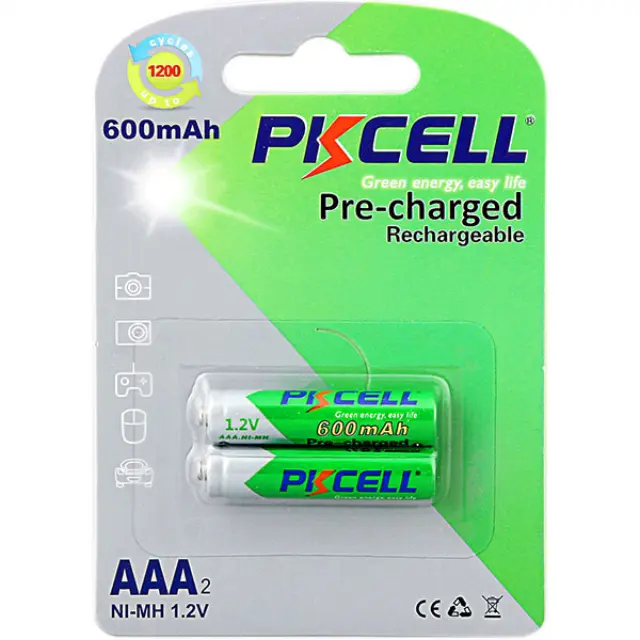 Pkcell Επαναφορτιζόμενη RTU AAA 600-2B (2τμχ) 01.003.0083
