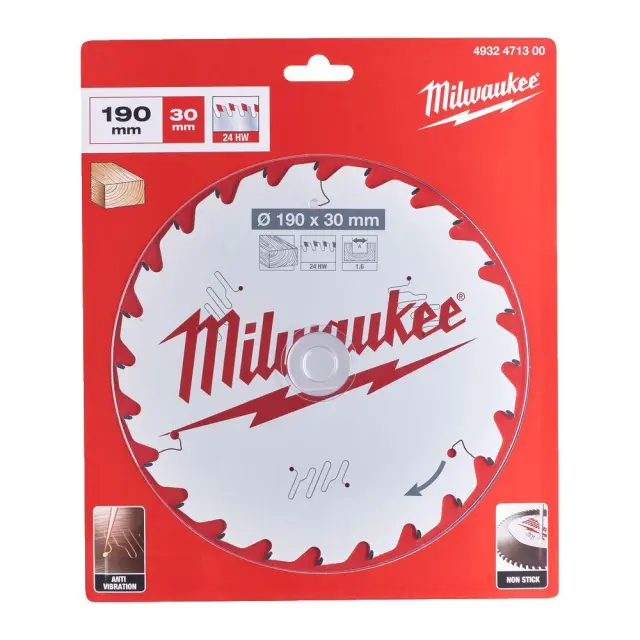 Milwaukee 4932471300 - ΔΙΣΚΟΣ ΚΟΠΗΣ ΞΥΛΟΥ S190x30/24z MW