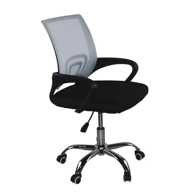 Πολυθρόνα Γραφείου BF2101-F Μαύρο/Γκρι Mesh 57x53x86/96cm
