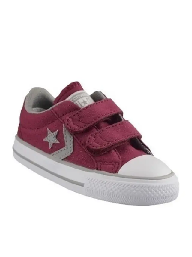 Converse Παιδικά Sneakers Player 2V με Σκρατς για Αγόρι Μπορντό 756626C - 20 2