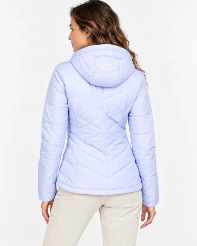Columbia Heavenly Hooded Γυναικείο Μπουφάν River Blue 3